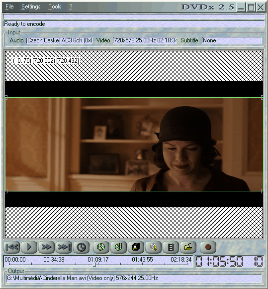 DVDx Screen Settings